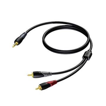 Tulp naar jack 3.5 mm kabel | M  M | Procab | CLA711 | 10, Verzenden, Nieuw