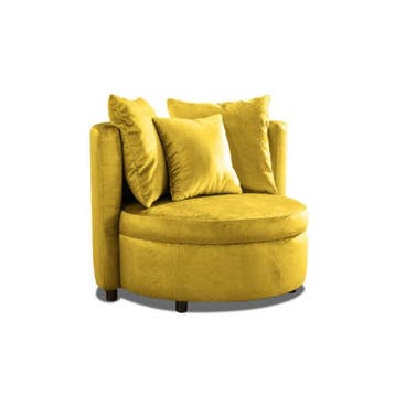 Fauteuil Lellens - fauteuils - Geel, Nieuw, Stof