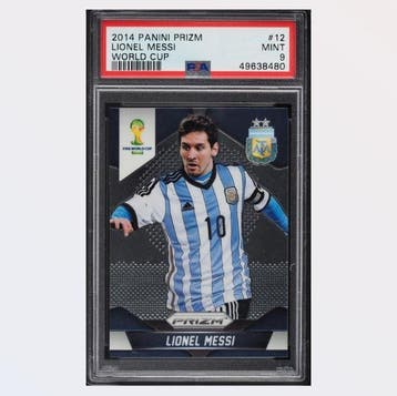 2014 Panini Prizm World Cup Lionel Messi #12 - PSA 9 - 1, Nieuw