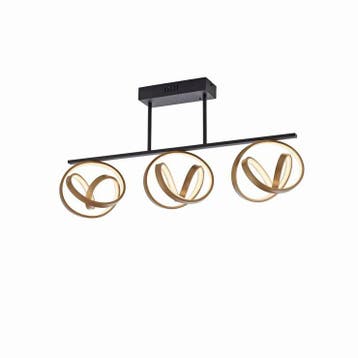 Qazqa plafondlamp Josip, 3-staps dimbaar, 3-lichts, Ophalen of Verzenden, Nieuw in verpakking, Verlichting