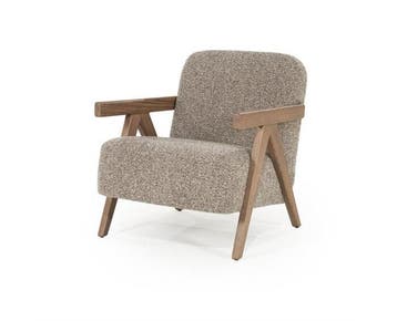 Fauteuil Francis - taupe | Eleonora, Ophalen of Verzenden, Nieuw