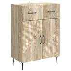 vidaXL Dressoir met lade Sonoma Eiken 66 x 34,5 x 89,5 cm, Verzenden, Nieuw, Overige houtsoorten, Minder dan 50 cm