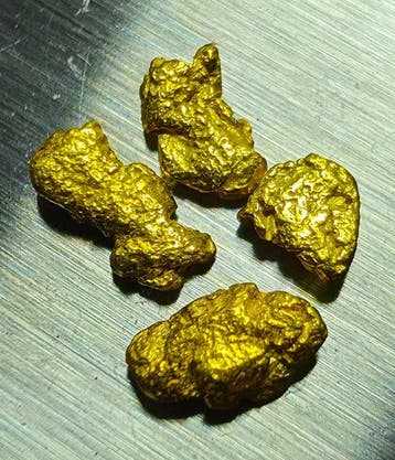 Goud Goud nugget- 0.35 g - (4)