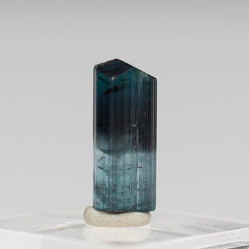 Puur tweekleurig toermalijnkristal • 2,35 ct • Petroleum