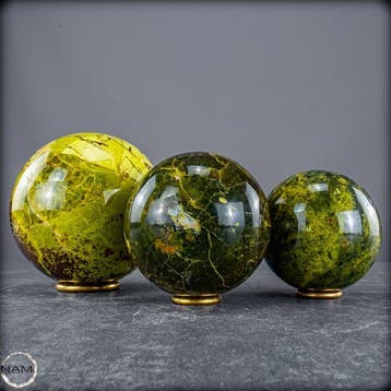 Groene Opaal – Groene opaalkralen – een levendig trio in