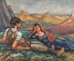 Paul-Emile Colin (1867-1949) - Le repos des paysans