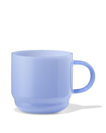 HEMA Koffiekopje 260ml glas blauw, Verzenden, Nieuw