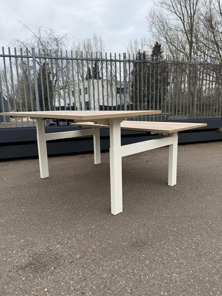 Drentea Presto Duo Bureau - Nieuwe Bureaubladen - Aanbieding, Huis en Inrichting, Bureaus, Zo goed als nieuw, In hoogte verstelbaar