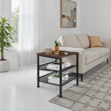 Bijzettafel Lincoln 40,5x40x50,5cm, Huis en Inrichting, Tafels | Bijzettafels, Verzenden, Nieuw