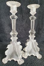 Val Saint Lambert - Charles Graffart - Kandelaar griffon (2), Antiek en Kunst, Antiek | Glas en Kristal