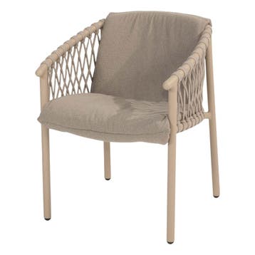 4 Seasons Outdoor Allora dining stoel latte incl. kussen -, Nieuw