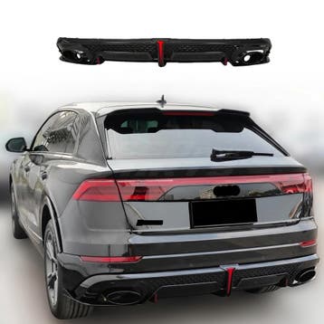 Diffuser With Black Exhaust Tips Voor Audi Q8 S Line/SQ8 4M, Ophalen of Verzenden, Nieuw