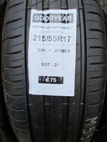 215/55r17 94V Goodyear Demo Banden, Ophalen, 215 mm, Nieuw, 17 inch