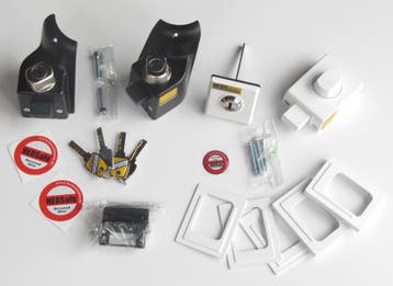 HEOSafe Set Fiat Ducato 250/290 2 Sloten Zwart Wit, Caravans en Kamperen, Camper-accessoires, Ophalen of Verzenden, Nieuw