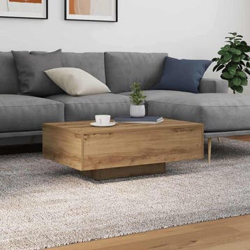 vidaXL Artisanaal eiken 85 x 55 x 31 cm Bewerkt hout, Verzenden, Nieuw, Overige houtsoorten, 50 tot 100 cm