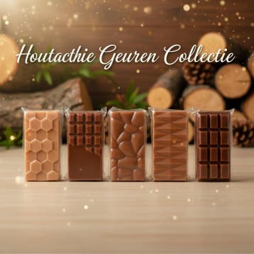 Scentulp Houtachtige Wax Melts Set – 5 Hout Geuren, Huis en Inrichting, Woonaccessoires | Kandelaars en Kaarsen, Verzenden, Nieuw