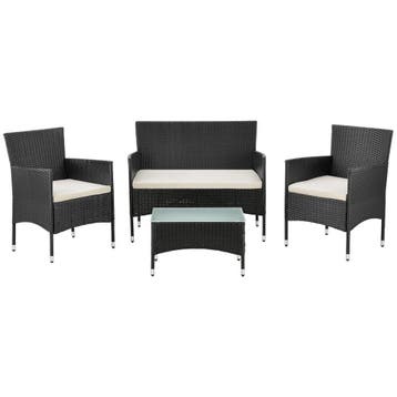Loungeset Fort Myers - Grijs/Wit, Tuin en Terras, Tuinsets en Loungesets, Verzenden, Nieuw