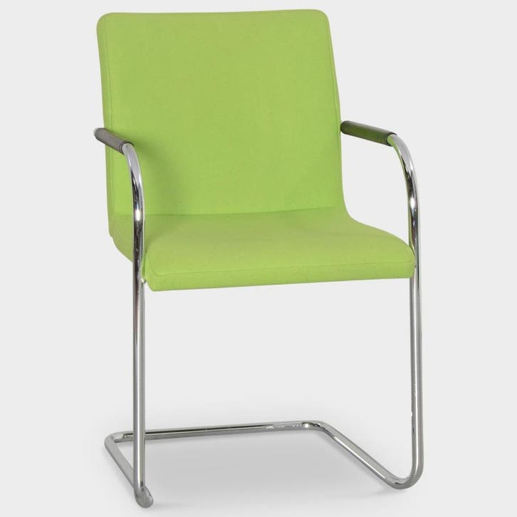 Thonet S55 Designstoel - Groen, Huis en Inrichting, Stoelen, Ophalen of Verzenden