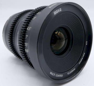 Meike MK 25mm T2.2 Sony E Mount OCCASION, Ophalen of Verzenden, Gebruikt