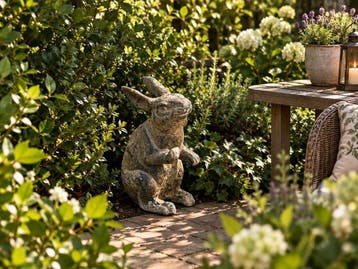sculptuur, Konijn - 19 cm - Cementbeton, Antiek en Kunst