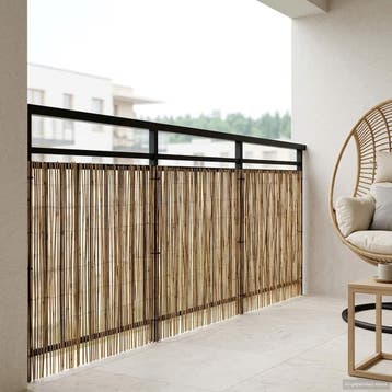 Balkonscherm Riet 80cm hoog | 33% Korting, Ophalen of Verzenden, Zo goed als nieuw, Overige materialen, Tuinhek