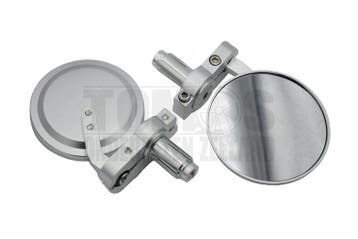 Spiegelset bar-end insteek rond zilver 12mm / 18mm univer..., Ophalen of Verzenden, Nieuw, Lampa