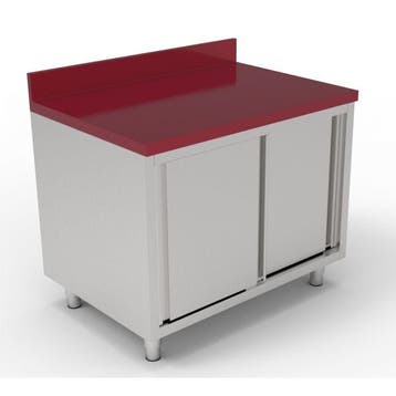Snijwerktafel | Met Onderkast | Schuifdeuren | RVS |, Verzenden, Nieuw in verpakking