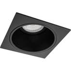GU10 Inbouwspot Set - Mat Zwart - Inbouw Vierkant - Verdiept, Metaal of Aluminium, Nieuw, Ophalen of Verzenden, Led