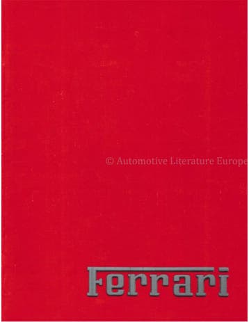 1988 FERRARI PROGRAMMA BROCHURE FRANS 508/88, Boeken, Nieuw, Ferrari, Author
