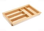 Verstelbare houten bestekbak, 474 mm diep, Huis en Inrichting, Nieuw