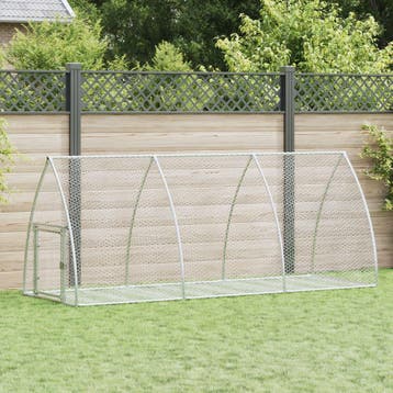 vidaXL Konijnenhok 105x300x120 cm gegalvaniseerd staal, Verzenden, Nieuw