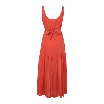 Pennyblack • oranje rode maxi jurk • 36 (IT42), Kleding | Dames, Jurken, Verzenden, Nieuw, Pennyblack, Maat 36 (S)