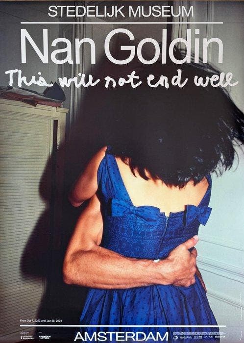 Nan Goldin - Orginal exibition poster, “The Hug”, New York, Antiek en Kunst, Kunst | Tekeningen en Foto's