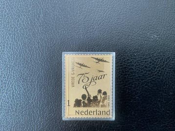 Nederland 2019 - Gouden postzegel. Market garden .999% goud, Gestempeld