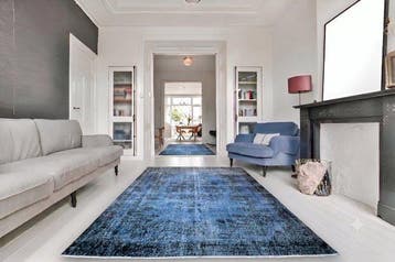 Blauwe vintage - Vloerkleed - 290 cm - 185 cm - met, Nieuw