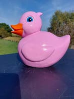 Figuur - Large pink bath duck - Polyresine