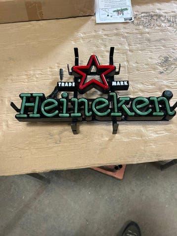 Neon Heineken - Reclamebord met achtergrondverlichting (2) -