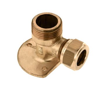 Bonfix Messing Buitendraad x Knel Muurplaat | 3/4 x 15, Ophalen of Verzenden, Nieuw, Radiator, Hoog rendement (Hr)