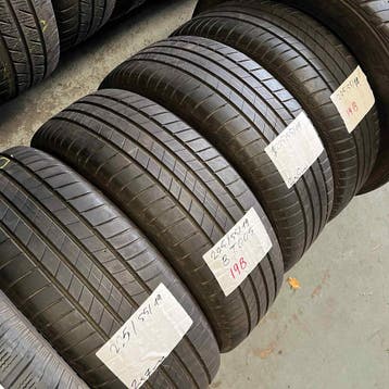 4 x Bridgestone Turanza T005 225-55-19 Zomerbanden 7mm, 19 inch, Gebruikt, Ophalen of Verzenden, Band(en)