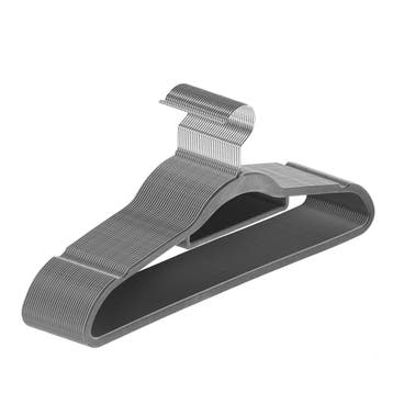 Fluwelen Kleerhangers / Kledinghanger - 30 Stuks - Grijs - A, Kleding | Dames, Verzenden, Nieuw