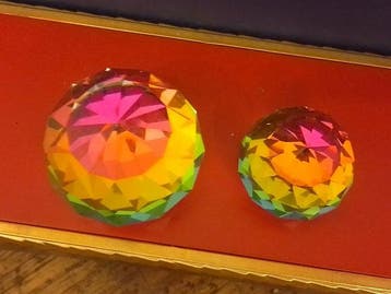 Swarovski - Beeldje - Peperweights Rainbow (2) - Kristal