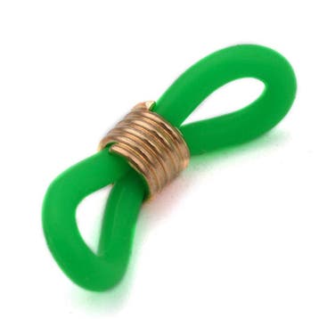 10 x brillenkoord eindje, groen, rubber, 20 x 7mm goud, Ophalen of Verzenden, Nieuw, Draad