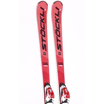 180 skis STOCKLI LASER GS 2023, red, woodcore, titanal + Vi, Verzenden, Gebruikt