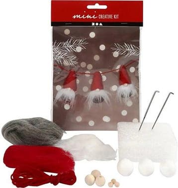 Diykit pakket hobbyset kerstkabouter zelf maken santa set 3, Ophalen of Verzenden, Nieuw