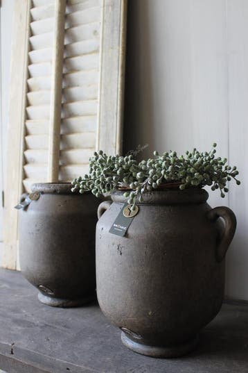 Brynxz kruikje met oren Ancient clay 27 x 22 cm, Huis en Inrichting, Woonaccessoires | Vazen, Ophalen of Verzenden, Nieuw