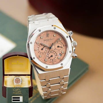 Audemars Piguet - Royal Oak Chronograph White Gold Salmon, Nieuw