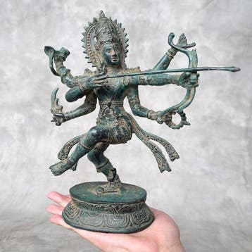 sculptuur, NO RESERVE PRICE - Dancing Shiva Sculpture - 27