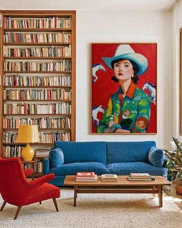 E. García - Hermosa vaquera XL, Antiek en Kunst, Kunst | Schilderijen | Modern