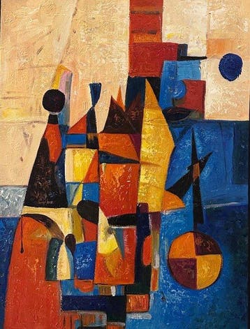 Phm Vn Hun (1992) - Monuments intérieurs 80 60 cm