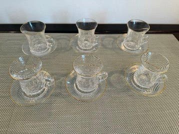 St. Louis - Theeservies (6) - Kristal - Crystal Thistle Tea